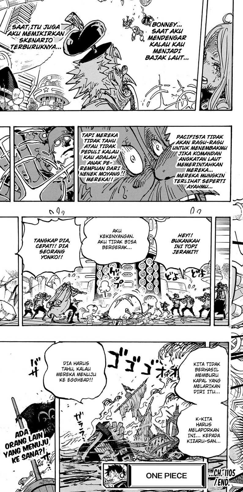 Baca manga komik One Piece Berwarna Bahasa Indonesia HD Chapter 1105